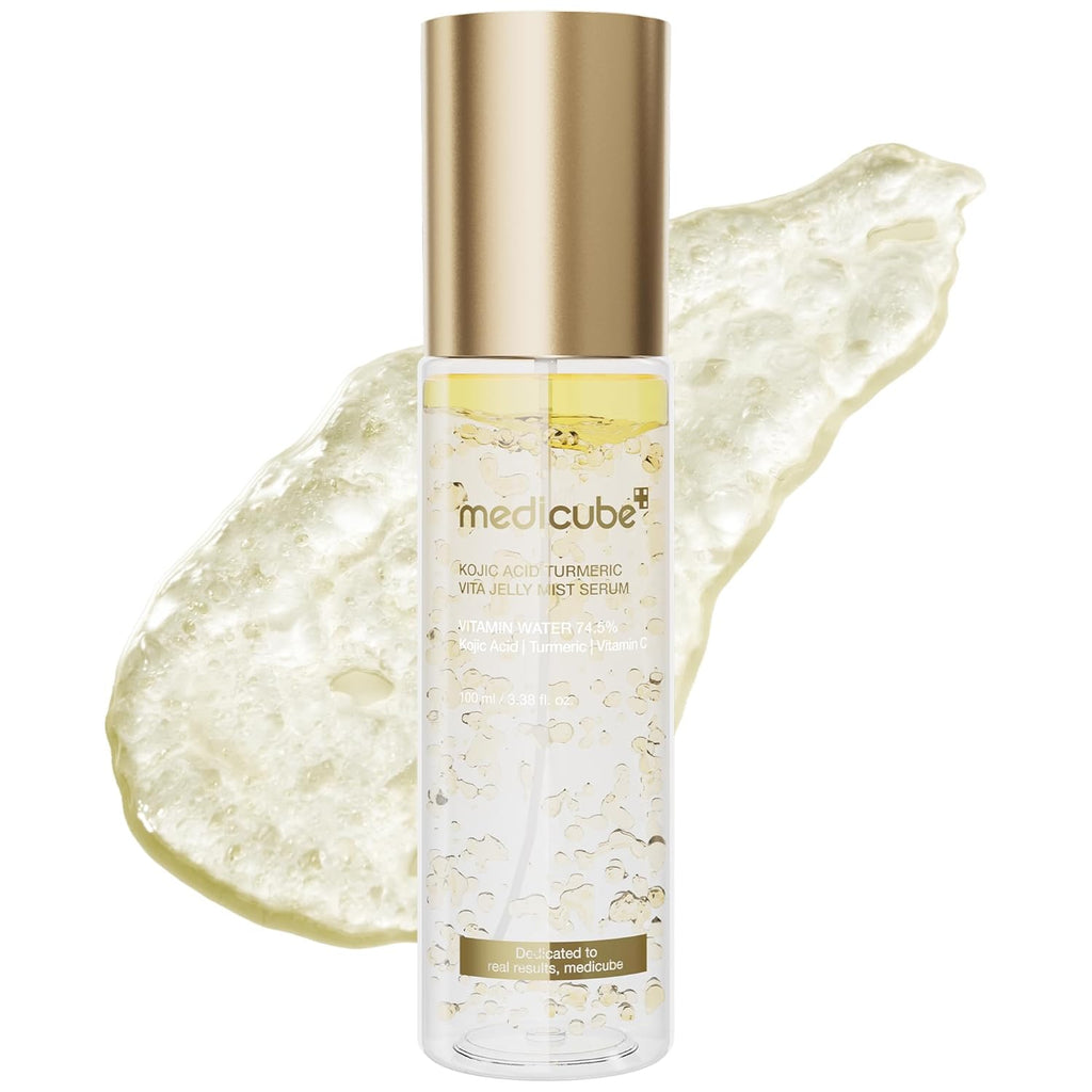 Medicube Jelly Mist Serum with Pink PDRN Collagen – Dual-Texture Glow Spray for Hydration, Radiance & Plump Skin | Niacinamide, Glutathione, Ceramide & Hyaluronic Acid | Korean Skincare | 3.38 fl.oz