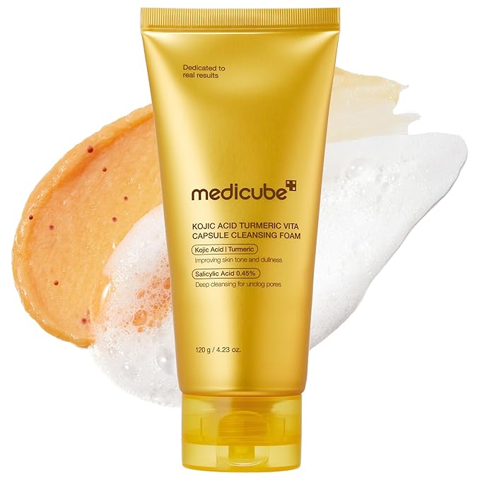 Medicube Zero Pore Capsule Cleansing Foam – Daily Gentle Facial Cleanser for Blackhead & Pore Care | AHA, BHA & PHA Deep Cleansing Formula for Smoother Skin Texture | Korean Skincare | 4.23 oz