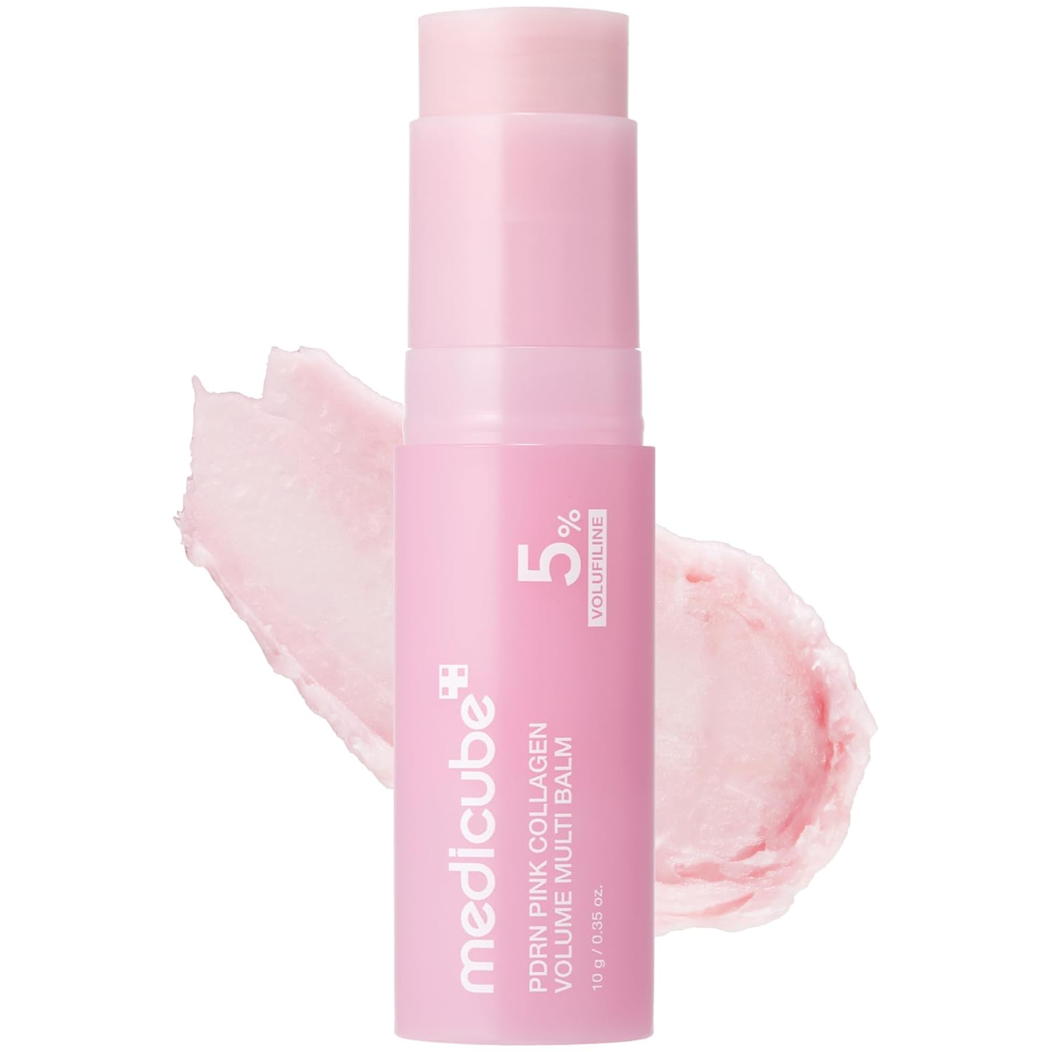 Medicube PDRN Pink Collagen Volume Multi Balm Stick – Plumping & Radiance Care for Face & Body | Volufiline, PDRN, NAD & Collagen | Targeted Line Care for Under-Eyes, Lips, Neck & Smile Lines | Korean Skincare