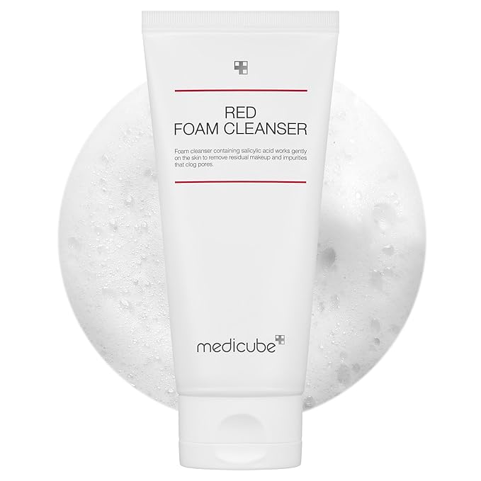 Medicube Zero Pore Capsule Cleansing Foam – Daily Gentle Facial Cleanser for Blackhead & Pore Care | AHA, BHA & PHA Deep Cleansing Formula for Smoother Skin Texture | Korean Skincare | 4.23 oz