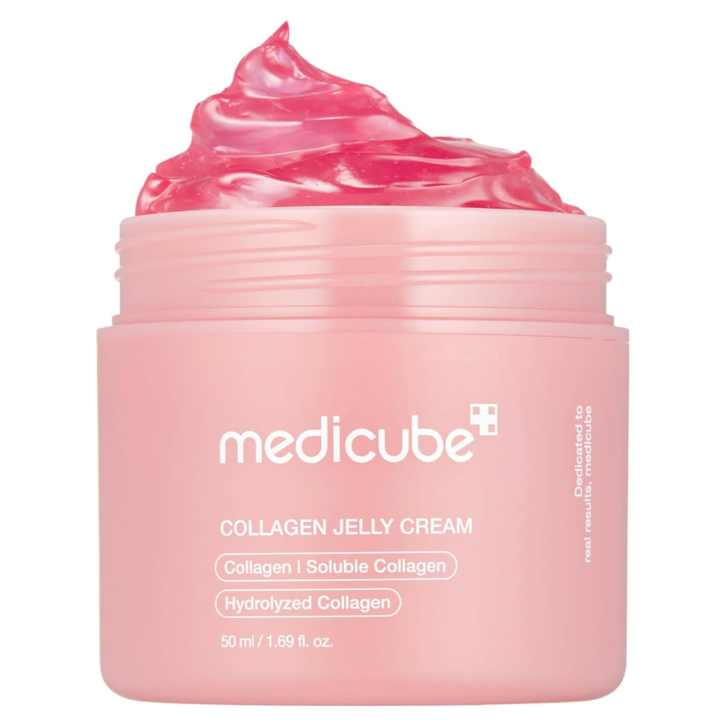 Medicube Collagen Jelly Cream – Niacinamide & Freeze-Dried Hydrolyzed Collagen Moisturizer | 24H Glow & Lifted Look, Barrier Hydration Support | Korean Skincare | 1.69 fl.oz