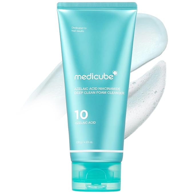 Medicube Zero Pore Capsule Cleansing Foam – Daily Gentle Facial Cleanser for Blackhead & Pore Care | AHA, BHA & PHA Deep Cleansing Formula for Smoother Skin Texture | Korean Skincare | 4.23 oz