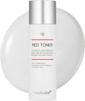 Medicube Red Toner 2.0 — Gentle acne-care toner for acne-prone skin. Helps soothe, control oil, and minimize pores with BHA, Niacinamide, and Adenosine.