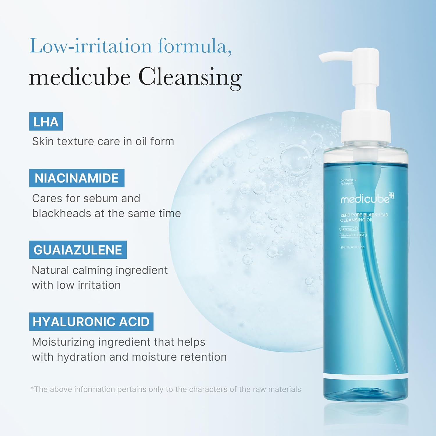 Medicube Zero Pore Blackhead Cleansing Oil – Makeup Remover & Deep Cleansing Oil | Blackhead Care, Pore Purifying & Low-Irritation Formula | Korean Skincare | 205ml (6.93 fl.oz)