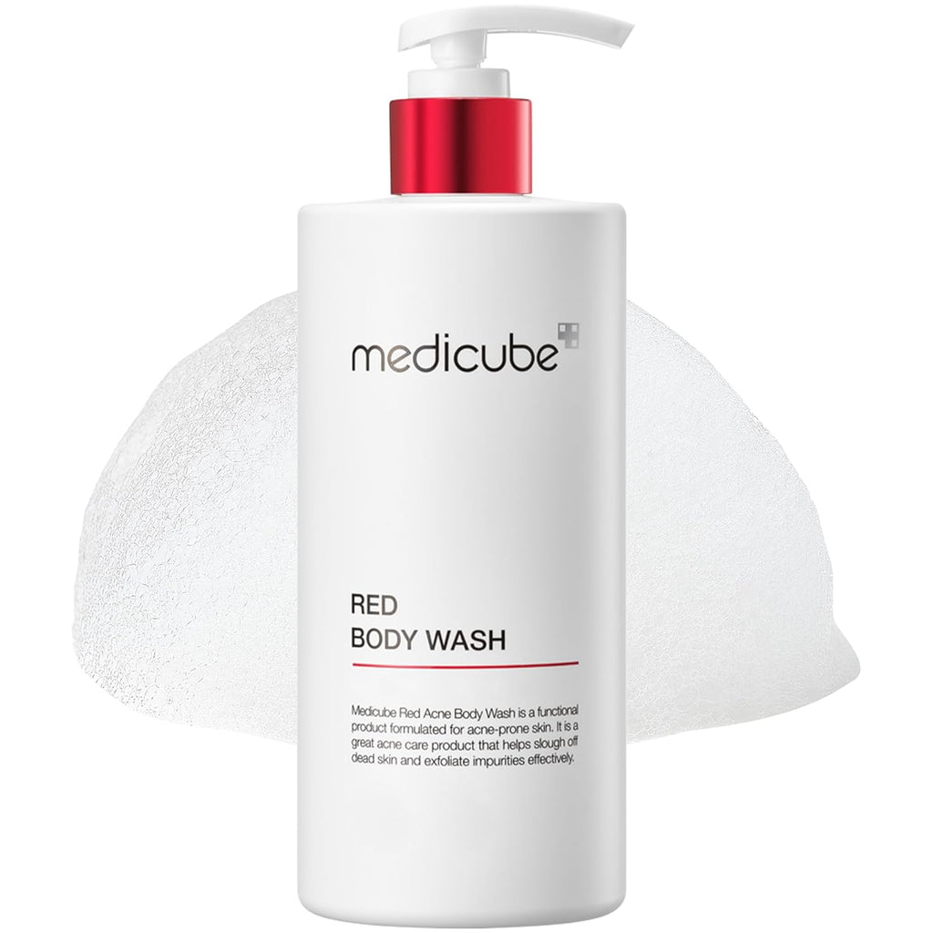Medicube Red Body Wash – Low pH Hydrating Body Cleanser for Bacne Care | Salicylic Acid, Lactic Acid, Niacinamide & Hyaluronic Acid | Korean Skincare | 14.10 fl.oz