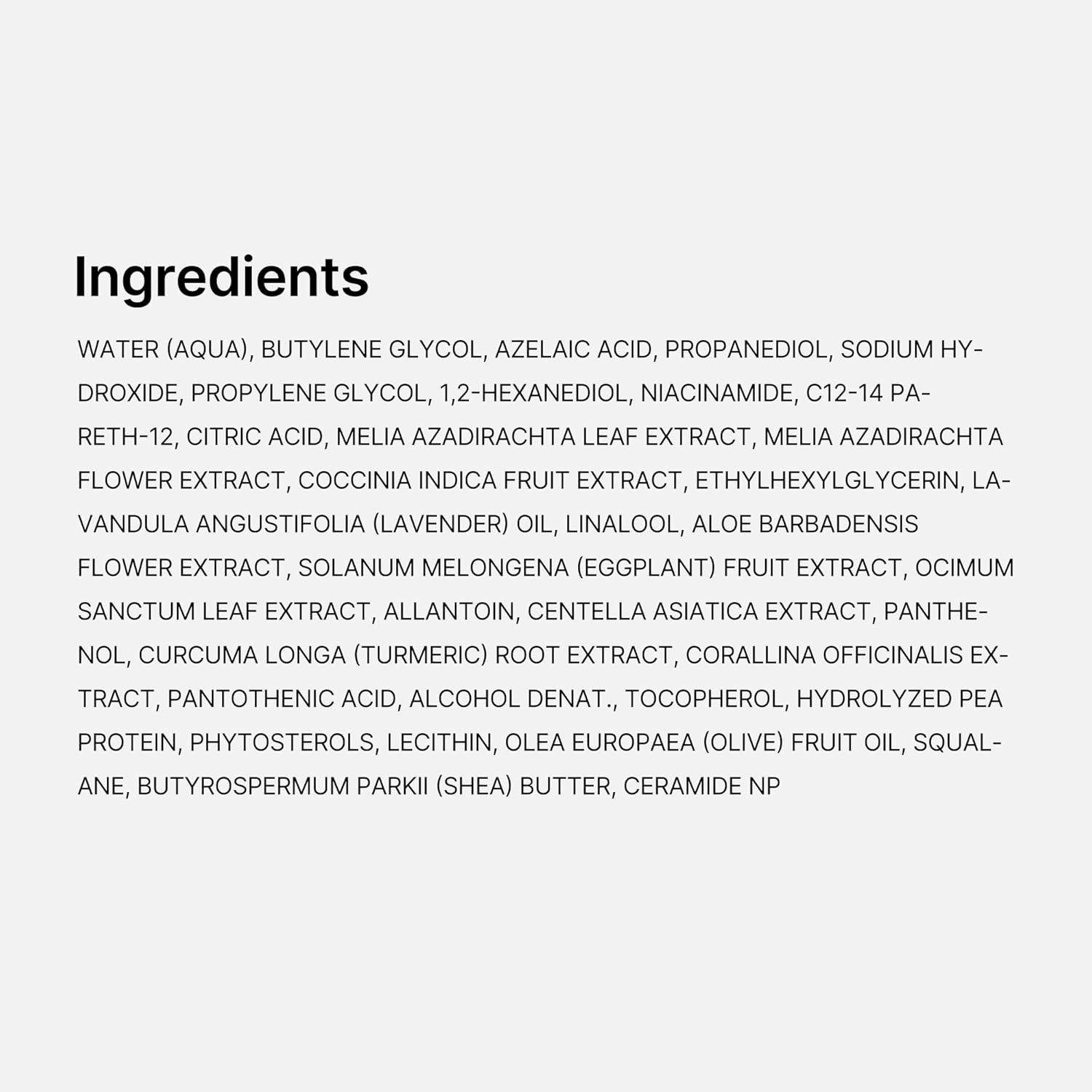 Azelaic Acid 10% Soothing Serum — Korean serum for acne, redness, and post-acne marks. With Niacinamide + Panthenol to calm, brighten, and support the skin barrier. Lightweight and fast-absorbing.