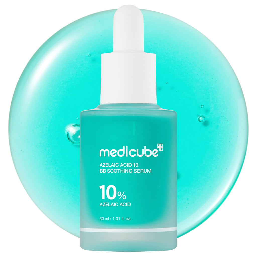 Azelaic Acid 10% Soothing Serum — Korean serum for acne, redness, and post-acne marks. With Niacinamide + Panthenol to calm, brighten, and support the skin barrier. Lightweight and fast-absorbing.