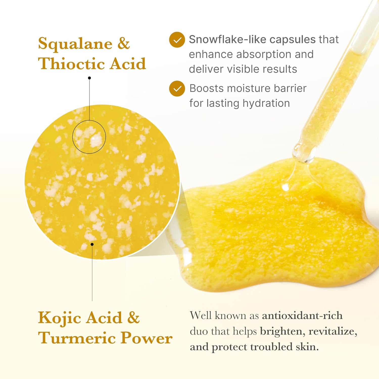 Medicube Kojic Acid Turmeric Clarifying & Balancing Capsule Serum – Brightening & Soothing Treatment for Troubled Skin | Niacinamide Glow Capsules for Hydration, Barrier Support & Even Tone | Korean Skincare | 1.01 fl.oz